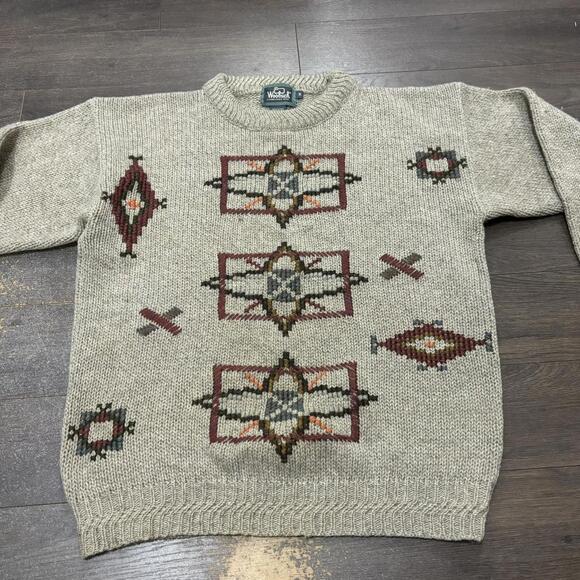 Vintage Woolrich Knit Sweatshirt 00s Medium - Picture 2 of 6